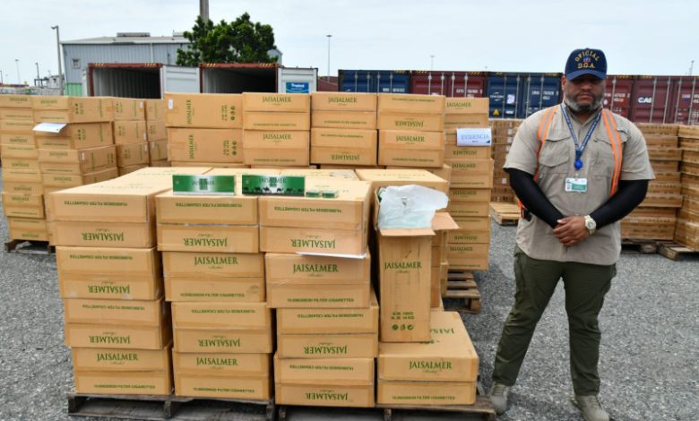 Aduanas detiene contrabando de 4.5 millones de cigarrillos y casi mil televisores